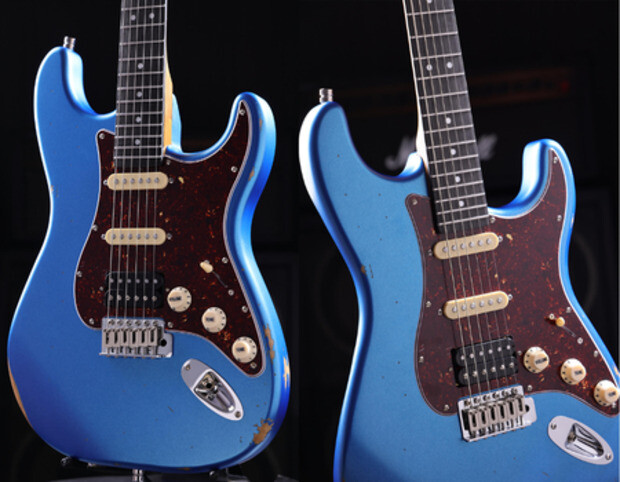 Patina 7 Series PS-7 Relic Guitar in Lake Placid Blue Patina 7 Series PS-7 Relic Guitar in Lake Placid Blue