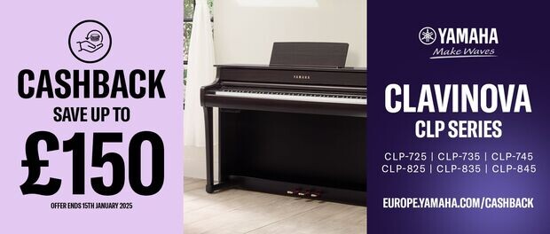 Yamaha Piano Cashback - SAVE up to 150!